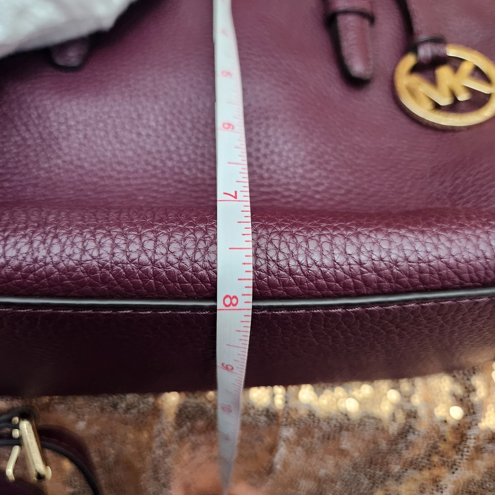 MICHAEL Michael Kors Violet Purple Pebbled Leather Satchel Crossbody Bag - Picture 10 of 10